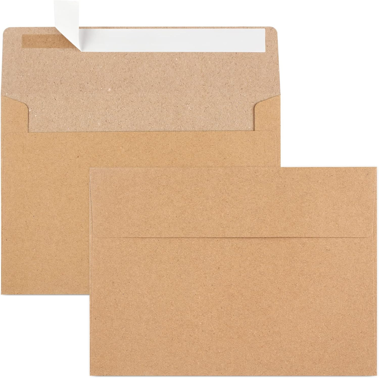 50 Pack Brown Kraft Envelopes, 5X7 Envelopes for Invitations, A7 Invitation Enve