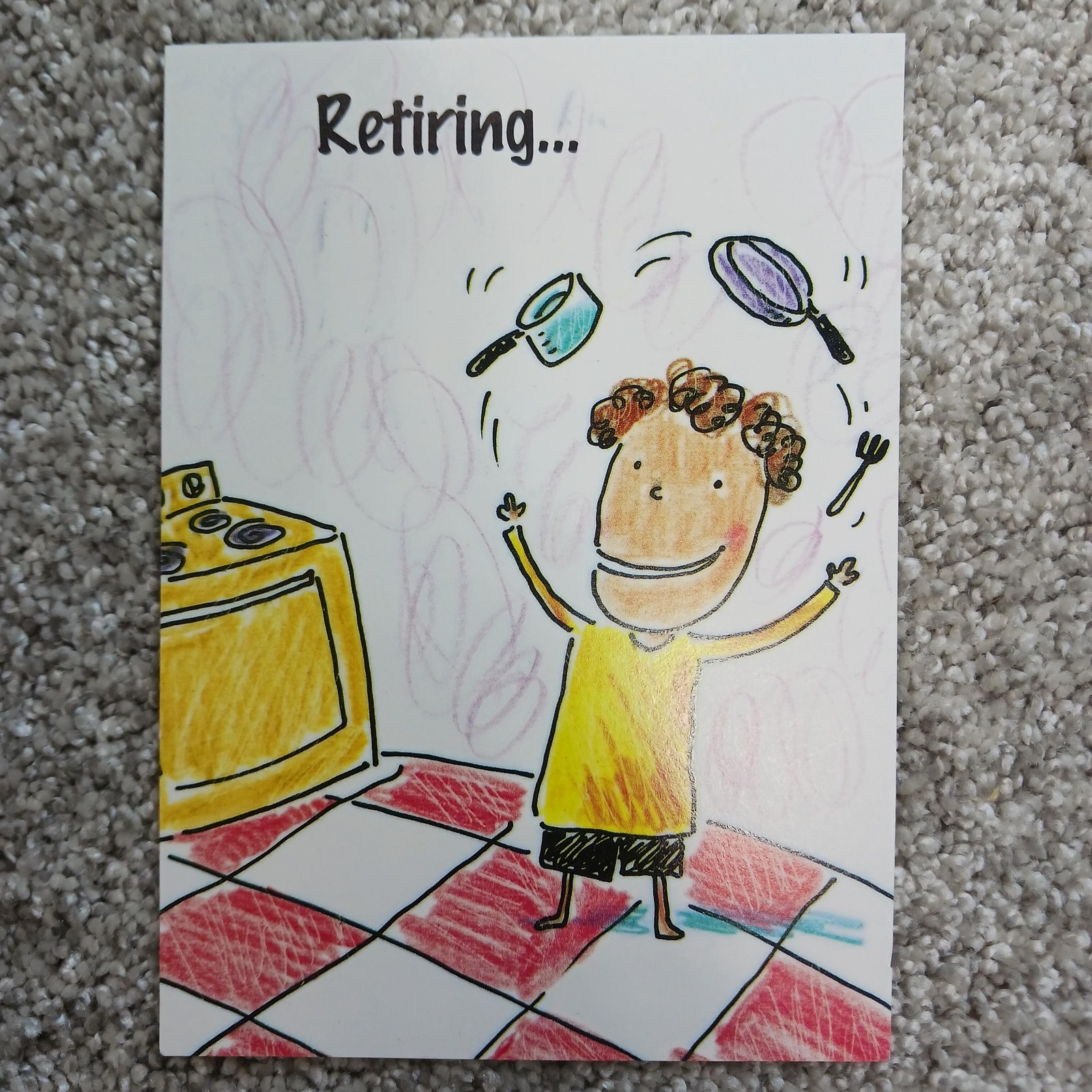 Freedom Greetings Retirement Greeting Card Mens Multicolor Checked MPN 47400