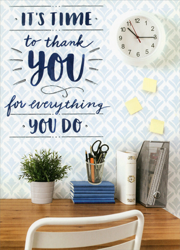 Designer Greetings Neat Organized Desk Administrative Professionals Day Card