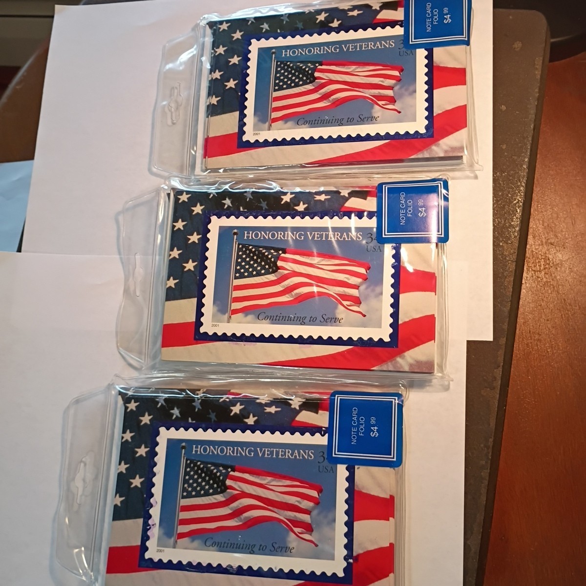 Hallmark American Flag Note Card Stationary Etc. Veteran Patriotic USA Lot USPS