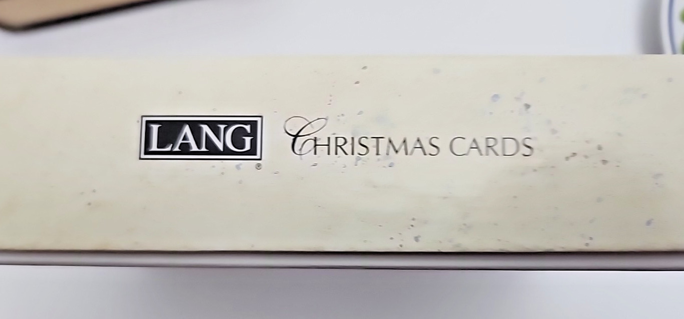 NEW! Lang Trumpeting Angel box of 21 Christmas Cards w/ Envelopes, Made in USA
