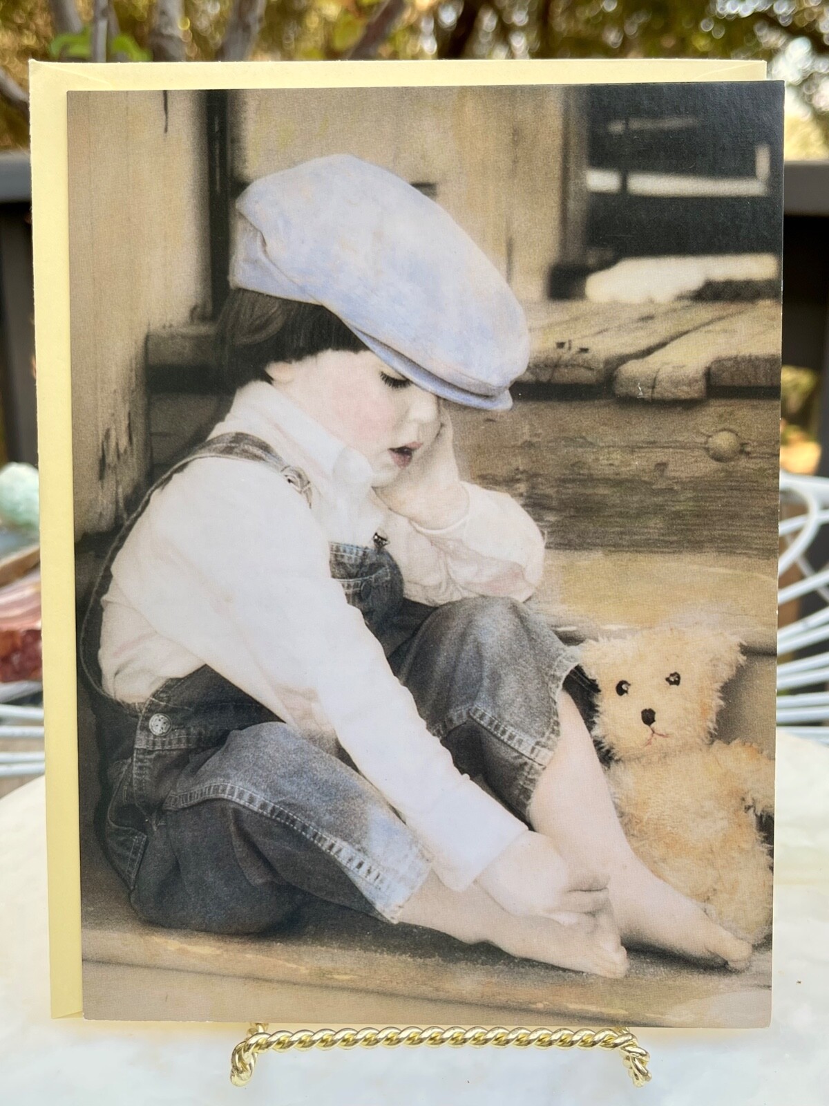 Vintage Leanin’ Tree Greeting Card For The Love Of Art “Can’t Stop Missing You”
