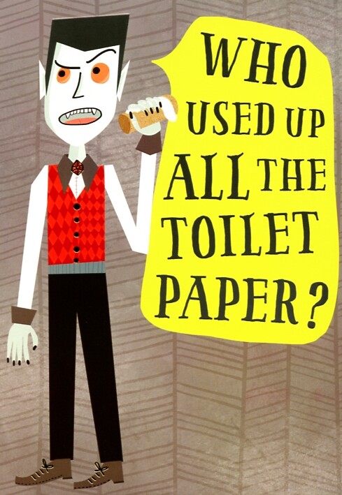 Who Used Up All The Toilet Paper? – Halloween Greeting Card – 03650