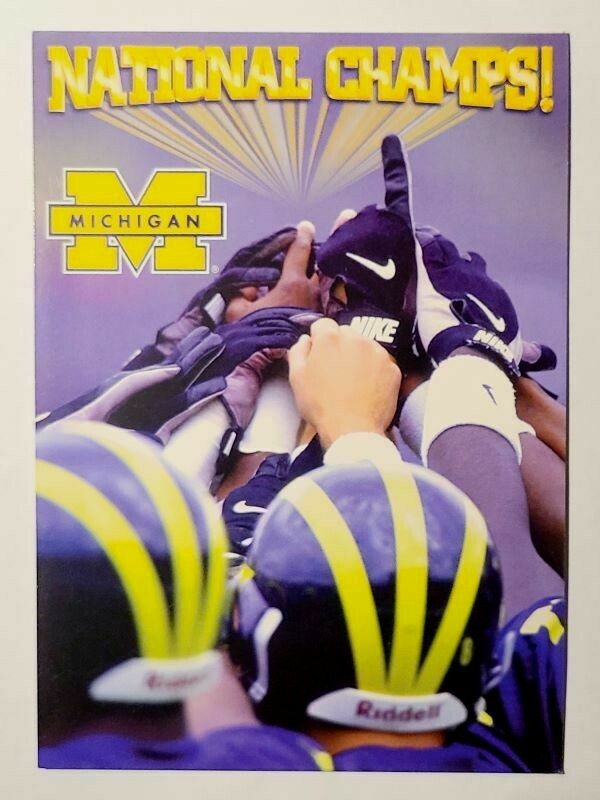 Bernie Kosar Greeting Cards Michigan National Champs 1997 Football Scores Blank