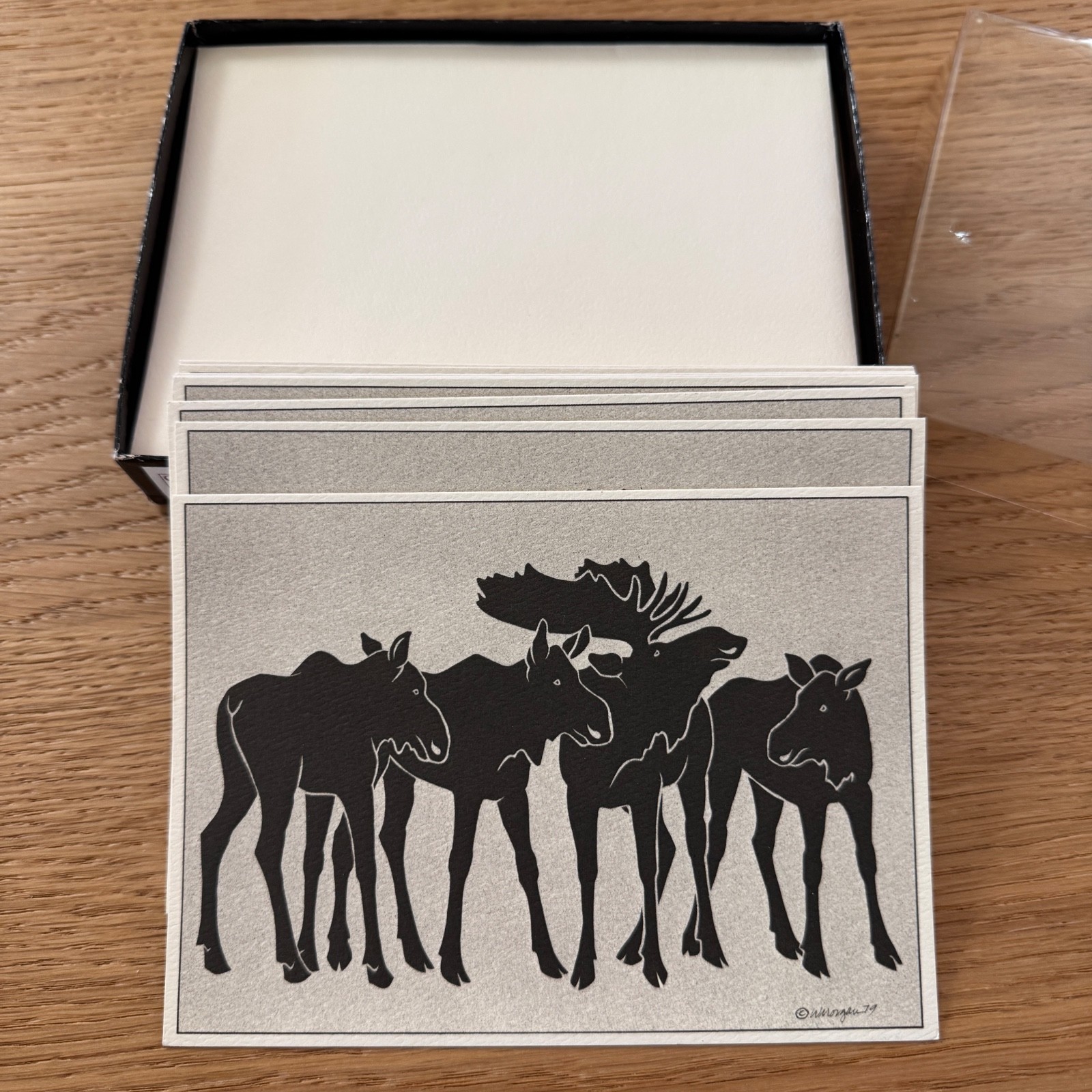 Lot of 8 Wendy Morgan MOOSE 1979 Cards From Crane Creek Graphics ~ Open Box
