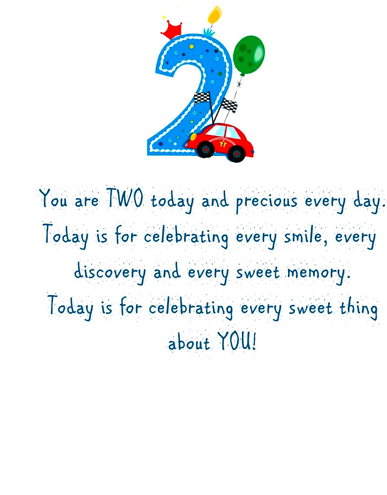 Personalized Cupcake Birthday Card for 1, 2 or 3 Year Old Boy with Verse Inside