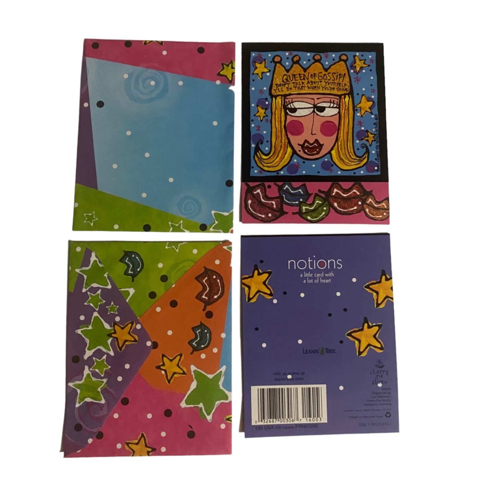 JUST FOR FUN Greeting Cards Blonde Queen Princess Leanin’ Tree Lori Wiseman NOS
