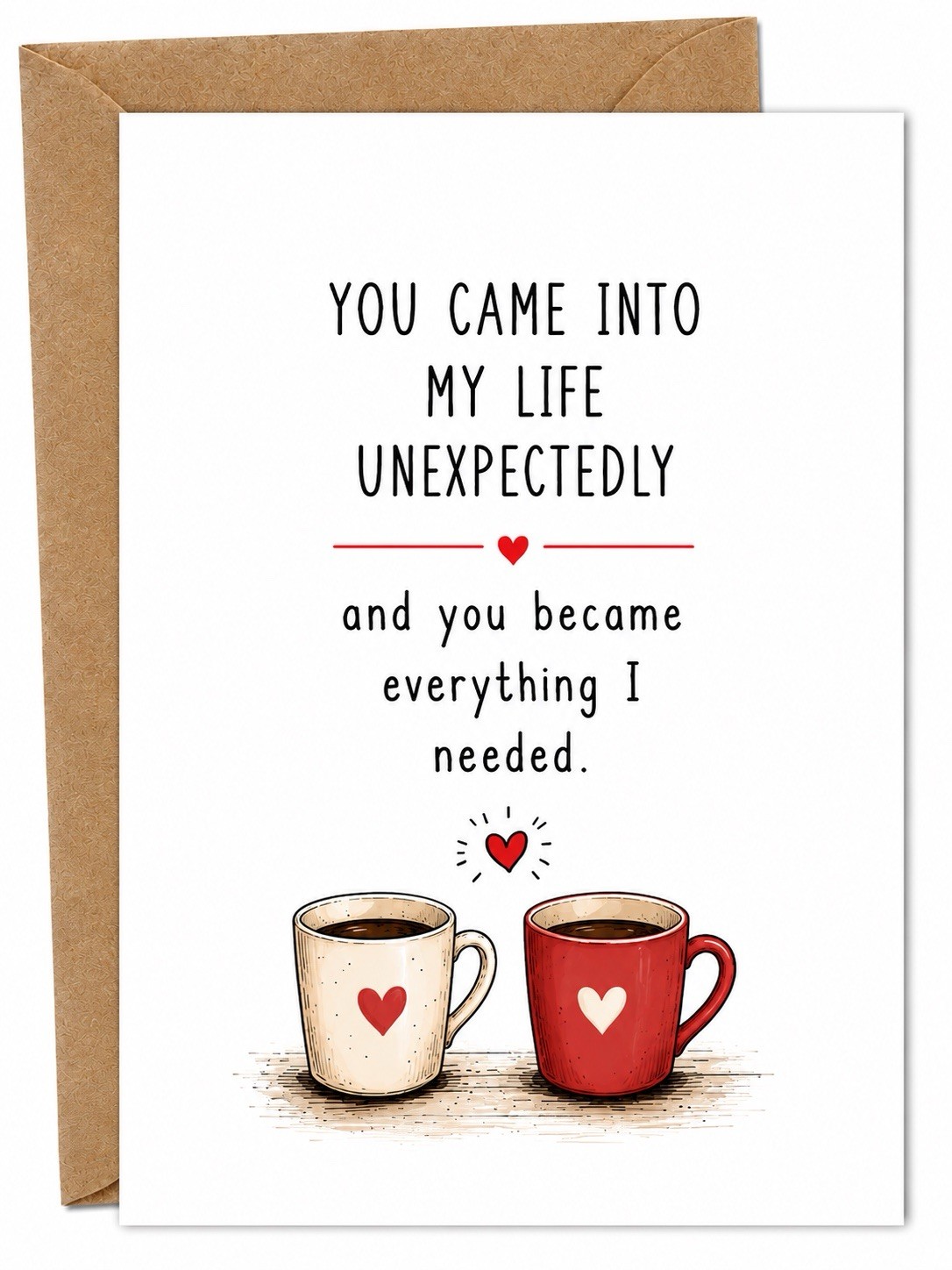 Romantic Love Card For Boyfriend Or Girlfriend You Are Everything I Need