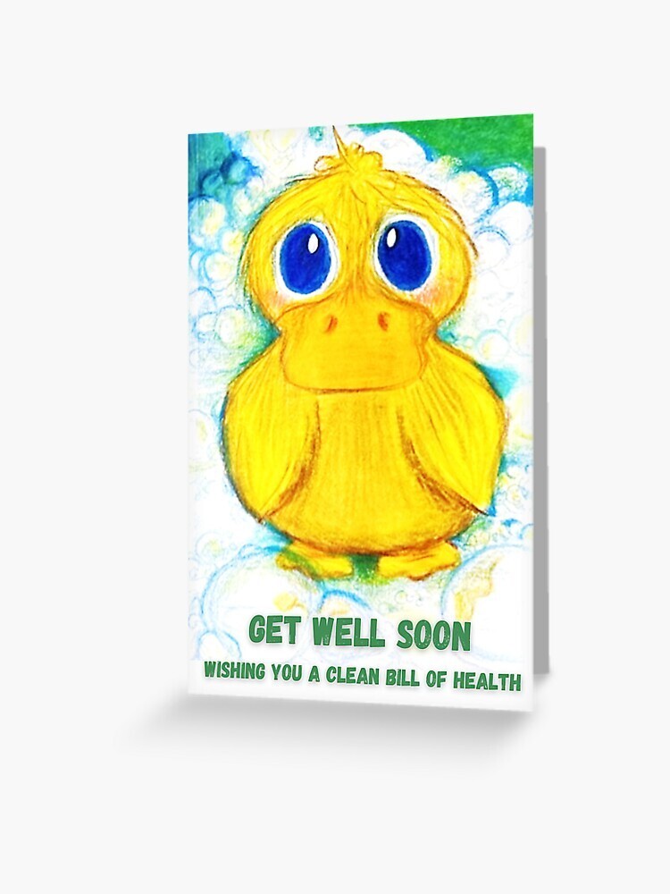 DIGITAL Get Well Dawn Ducky Themed Digital Greeting Cards MBSB- PRINTING REQ’D