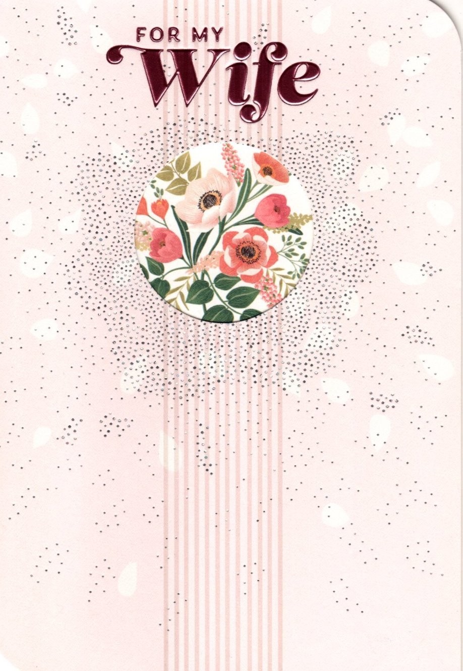Happy Birthday Wife Partner Lifelong Love Always Flower Hallmark Greeting Card