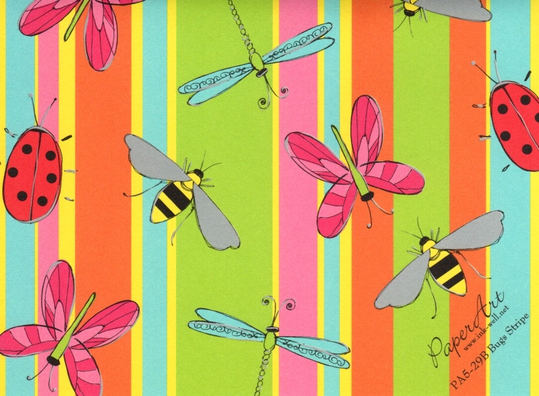 Colorful Butterfly Dragonfly Bee Note Cards Blank Inside Notecards Set of 10