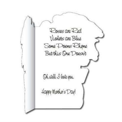 Mother’s Day Roses Shaped Giant Card – Stock Design – Free Shipping