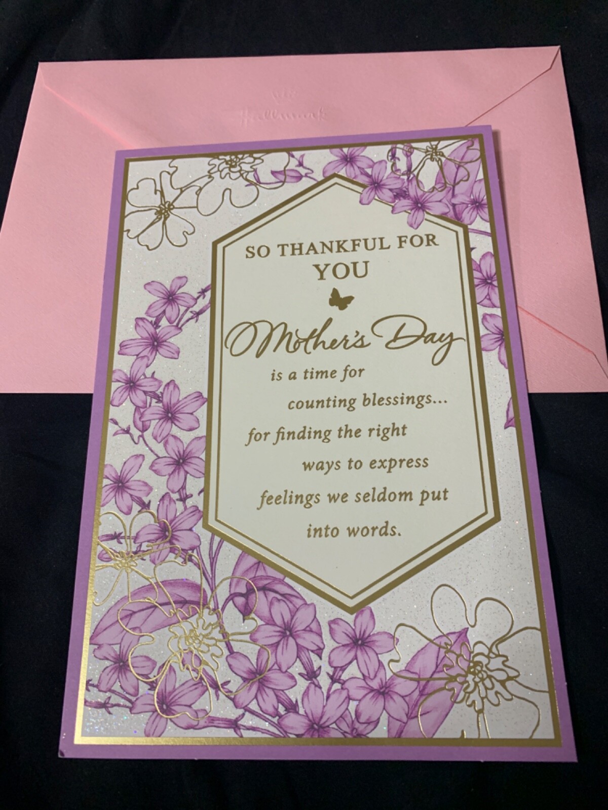 Happy Mother’s Day So Thankful For You 5.5”x 8” Large Hallmark Greeting Card