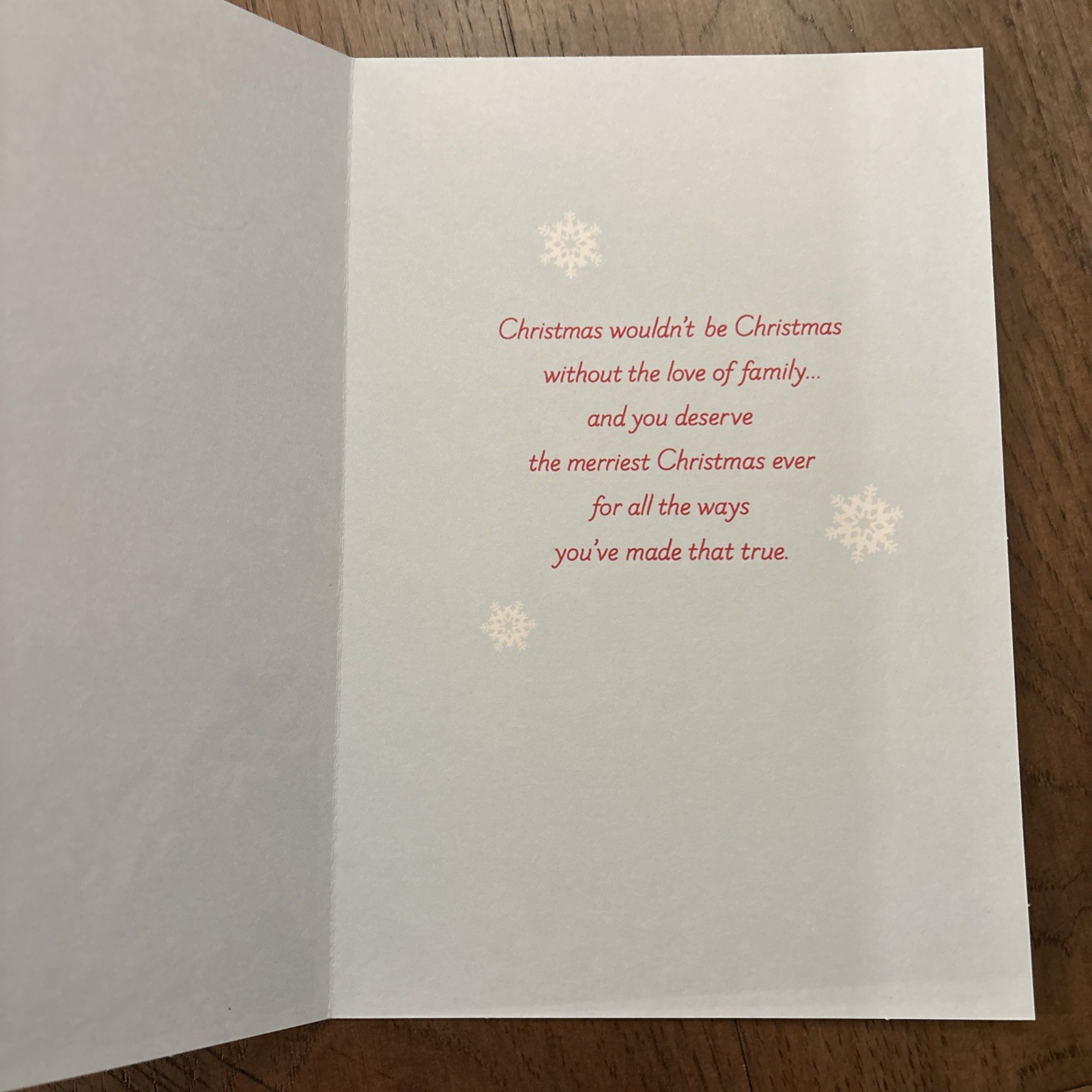 Merry Christmas Mom So Much Sweetness In Life 5.5”x8” Hallmark Greeting Card