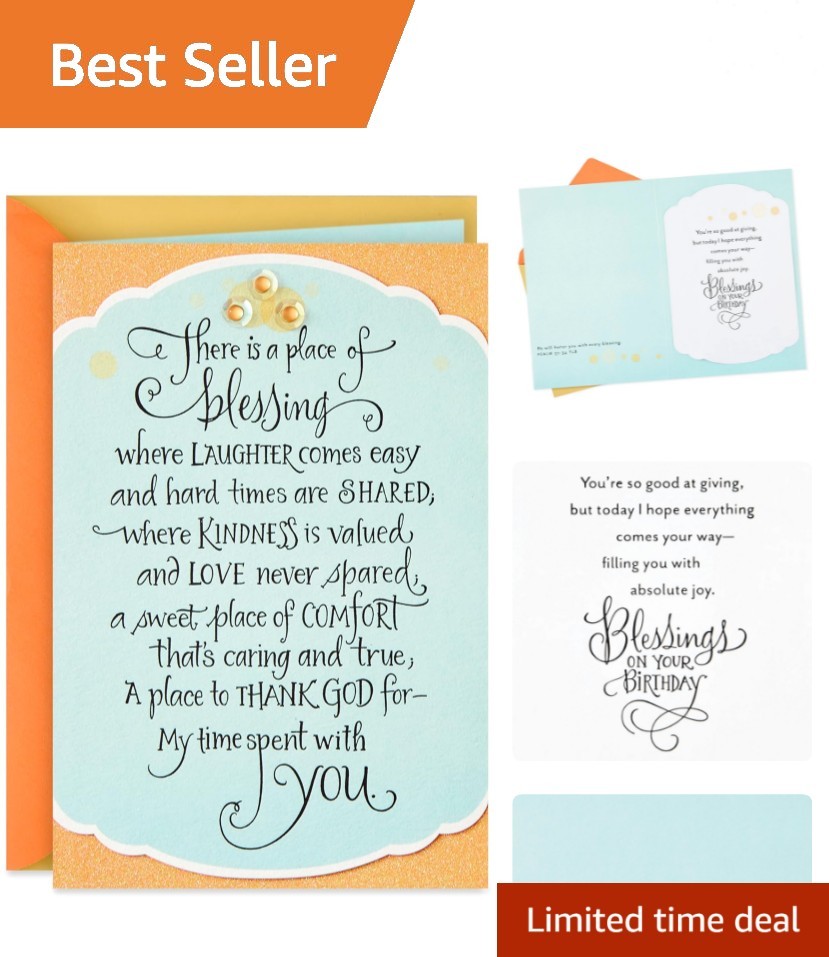 DaySpring Religious Birthday Card Blessings On Your Birthday