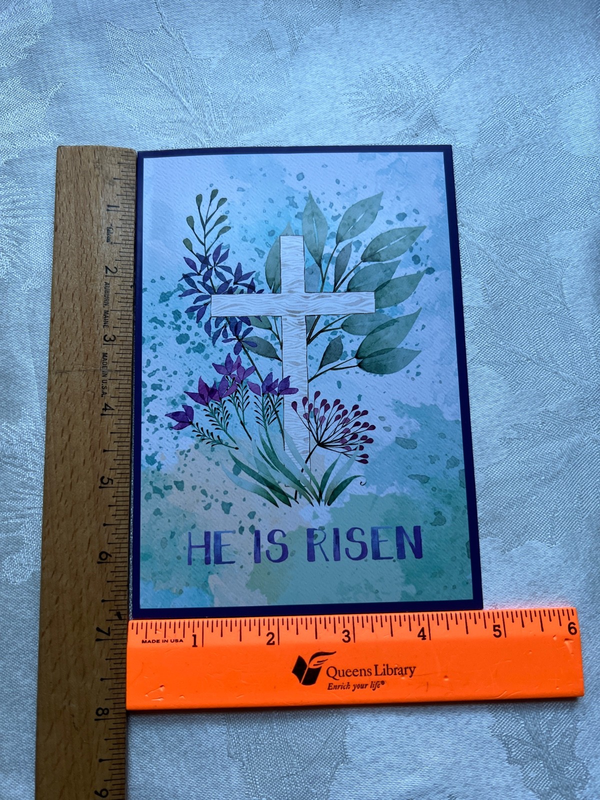 His Delight 5 Easter & 1 Christmas Greeting Cards.