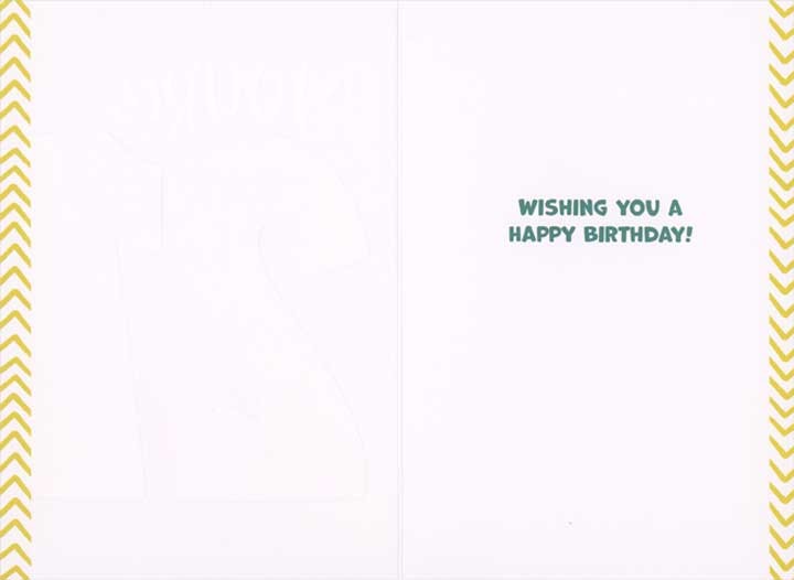 You’re 21 Red Blue and Gold Foil Letters on Yellowish Green 21st Birthday Card