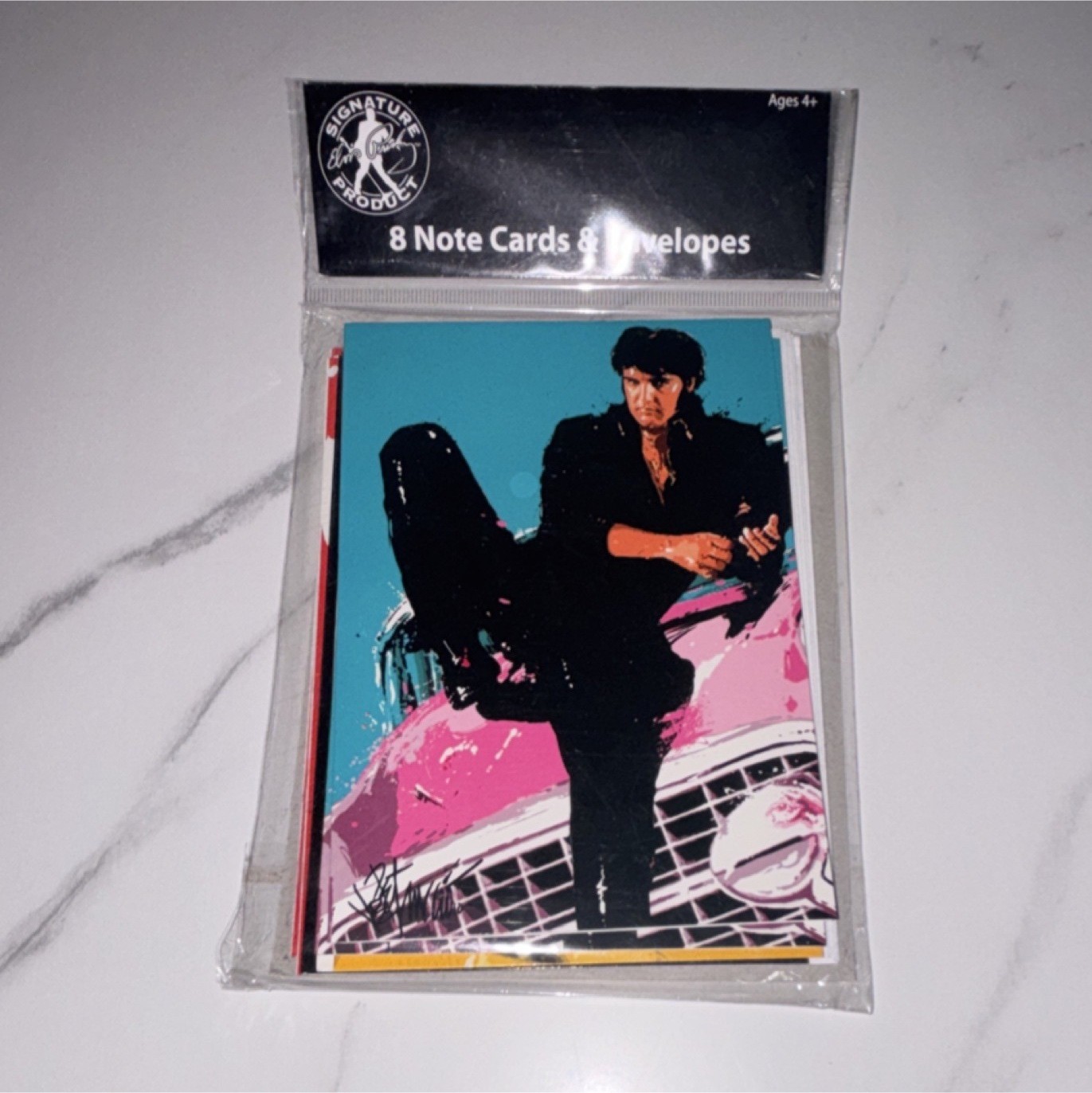 Signature Product Pop Art Music Notecards 8 Flat Cards w/ Envelopes