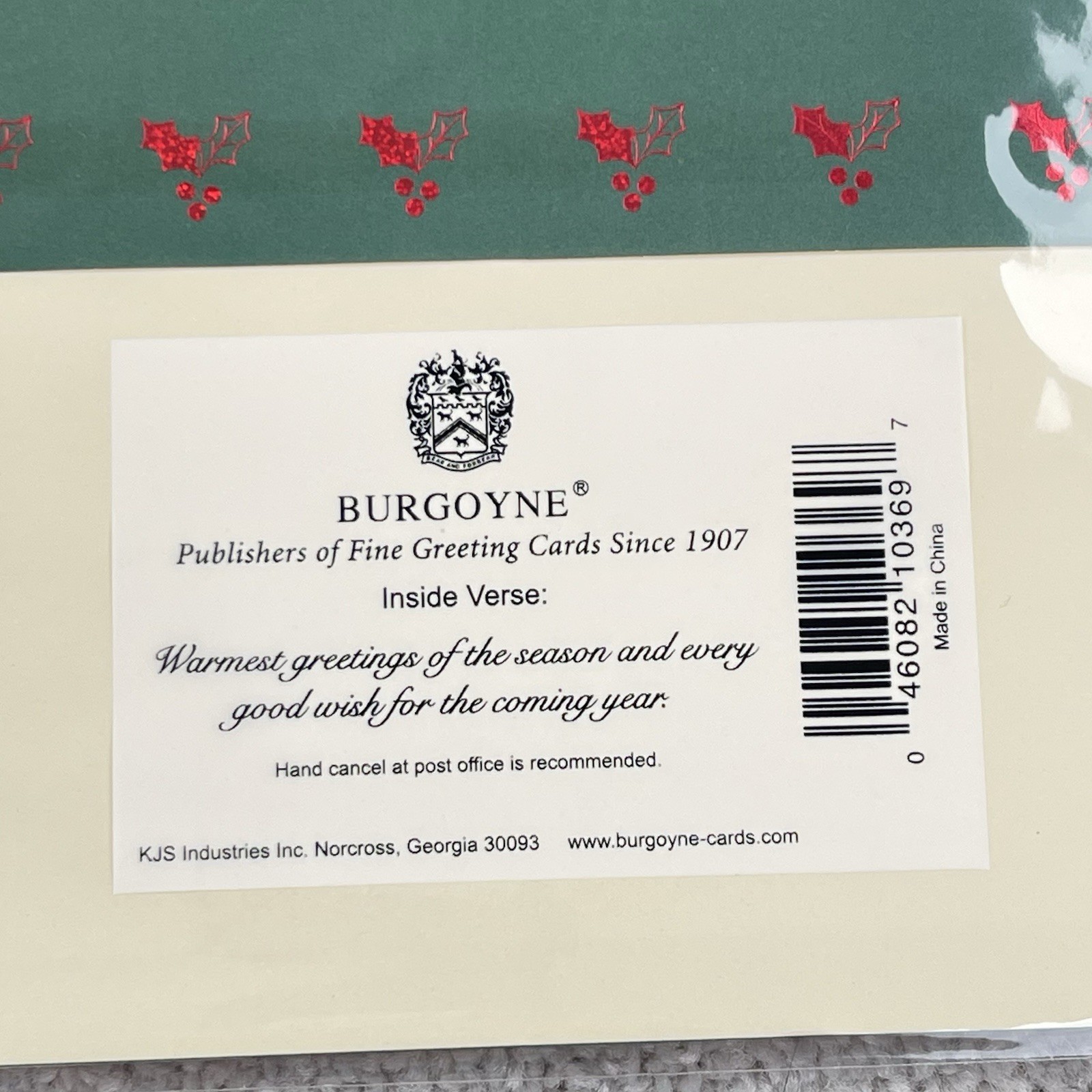 Burgoyne Christmas Cards Lot 8 Handmade 3D New in Wrap Matching Envelopes