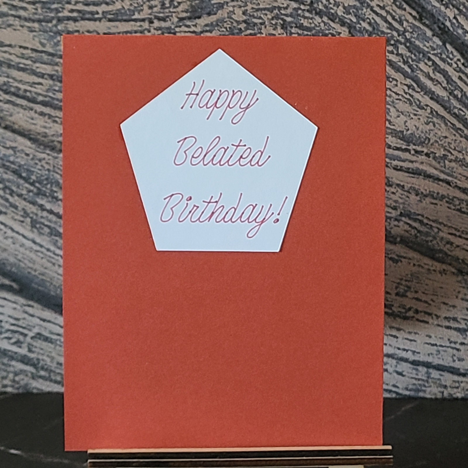 6 x 4.5 Greeting Card/ Funny Humor Raccoon | Belated Birthday Card TFC