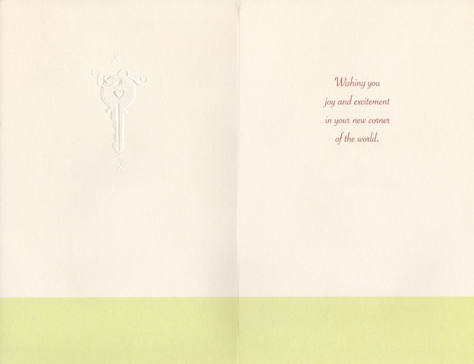 Simple HAPPY FIRST HOME Card, 1st House, New Home Key by American Greetings + ✉