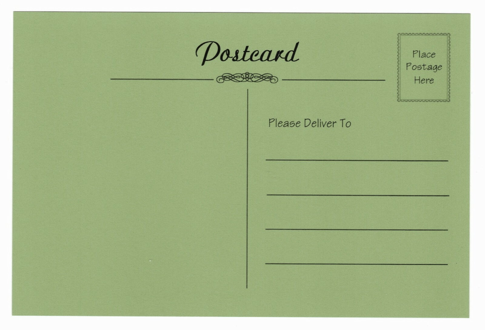 Blank Crafting Postcards (10) – Standard Font Color Cardstock – USPS Acceptable