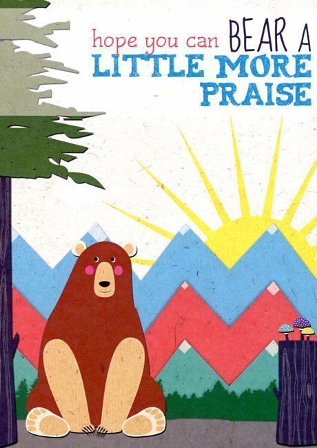 Cute Bear – Tree Free Greeting Card – 14885