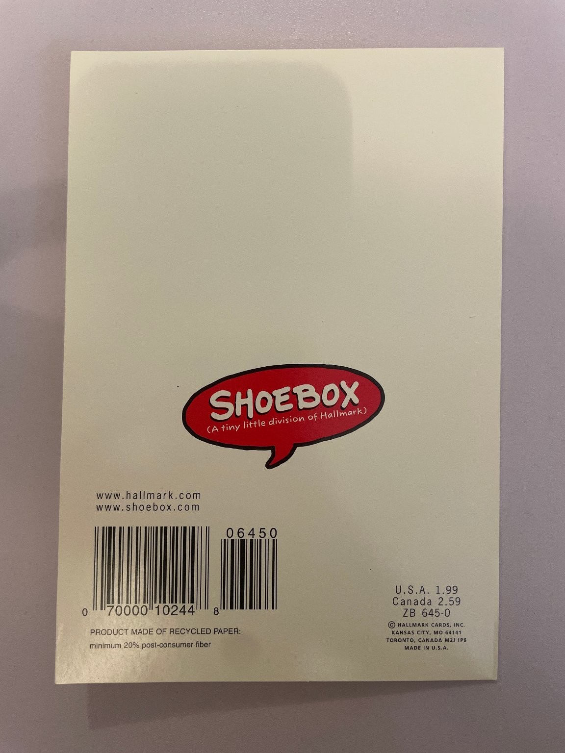 Hallmark Shoebox Greeting Card Funny Golf Birthday REViLo Made in USA