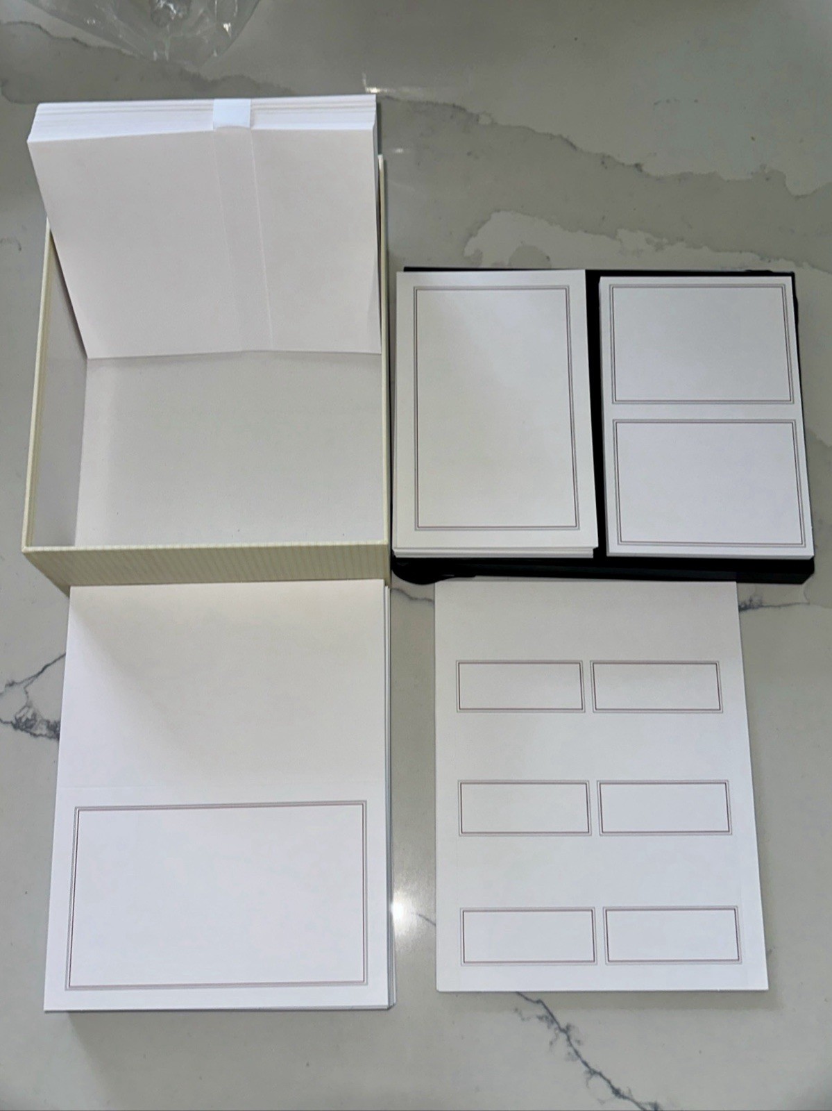 Invitation Printable Kit White W/Gray & Burgundy Boarder-Response & Place Cards