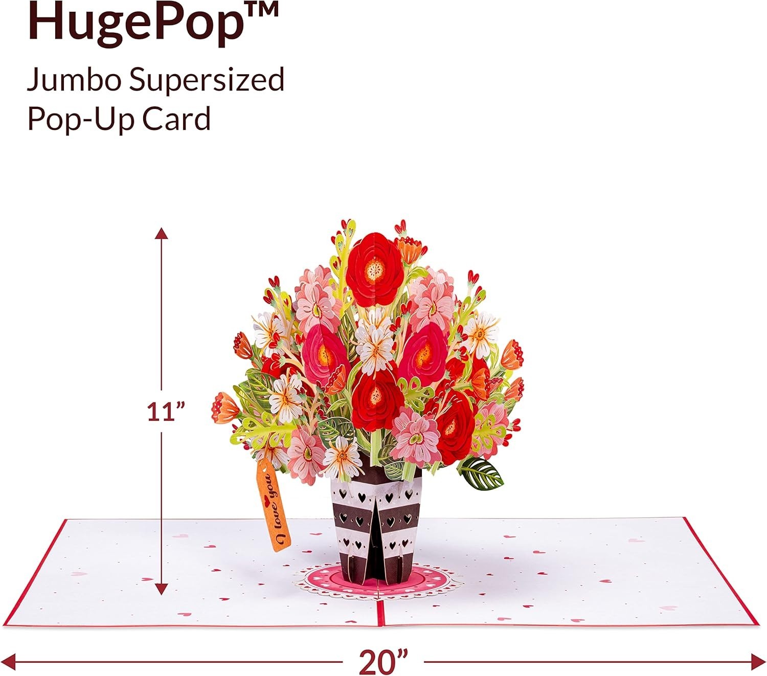 Detachable Paper Flower Bouquet Card – Special Occasions