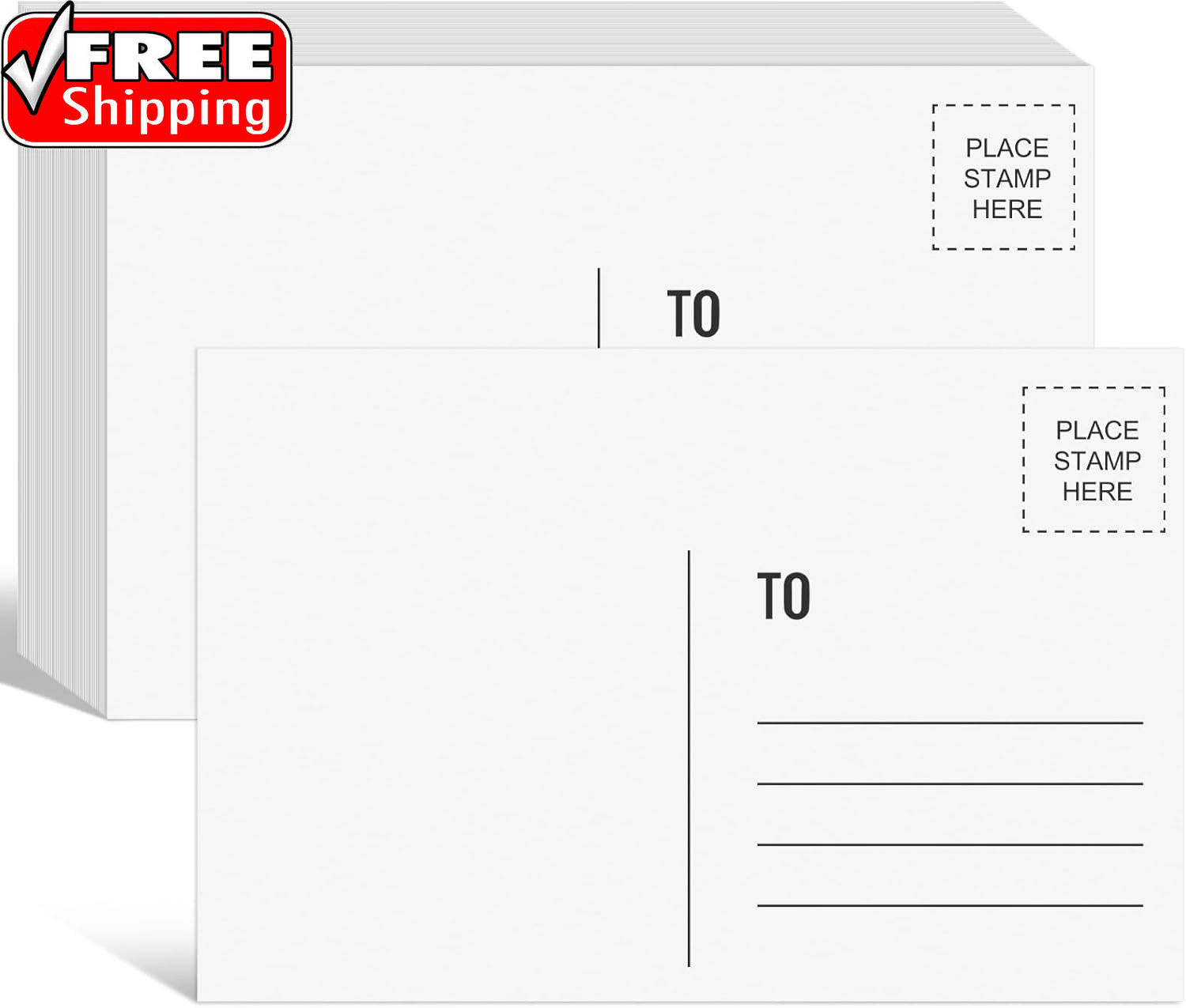 94PCS Blank Postcards for Mailing, 300 GSM Postcard Paper, 4X6 White Blank Post