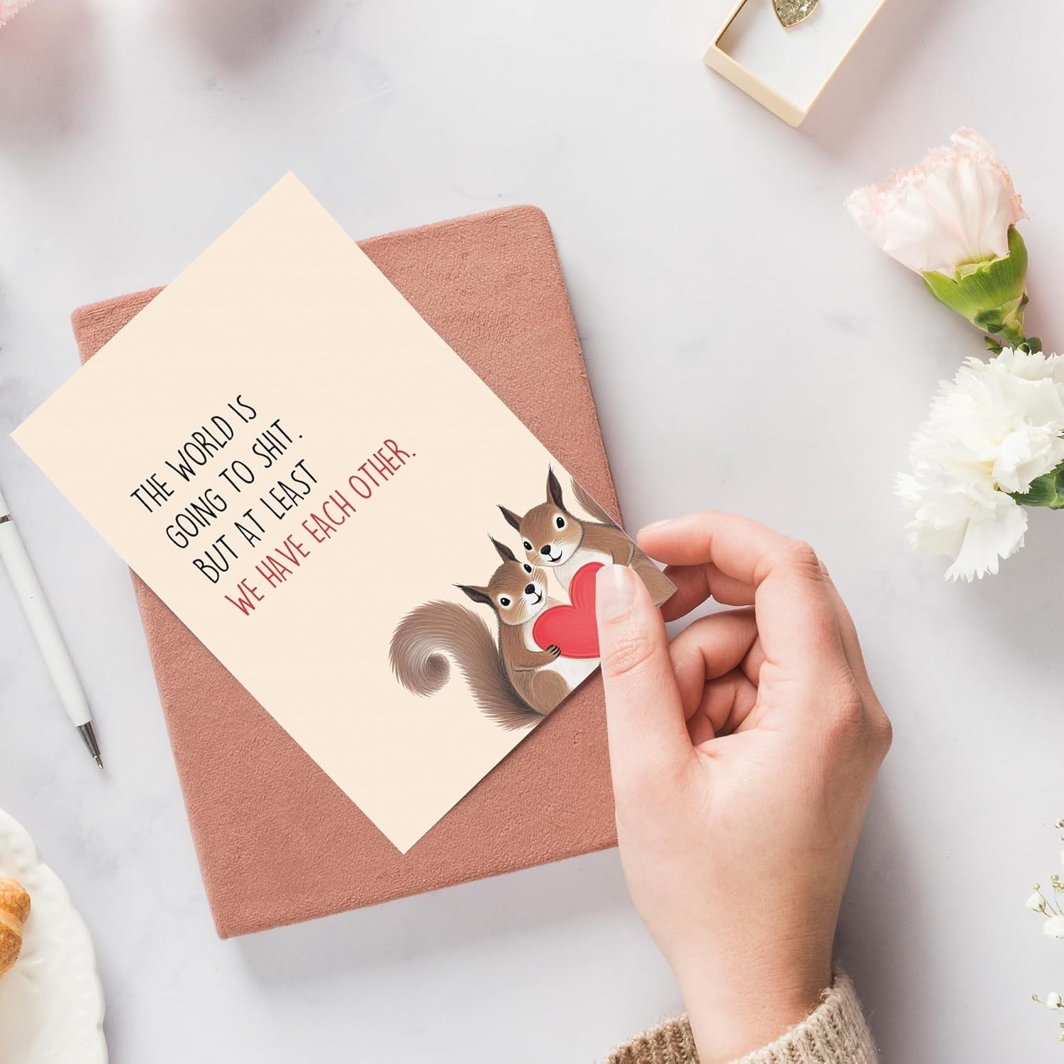 love card/anniversary card/have each other/squirrels