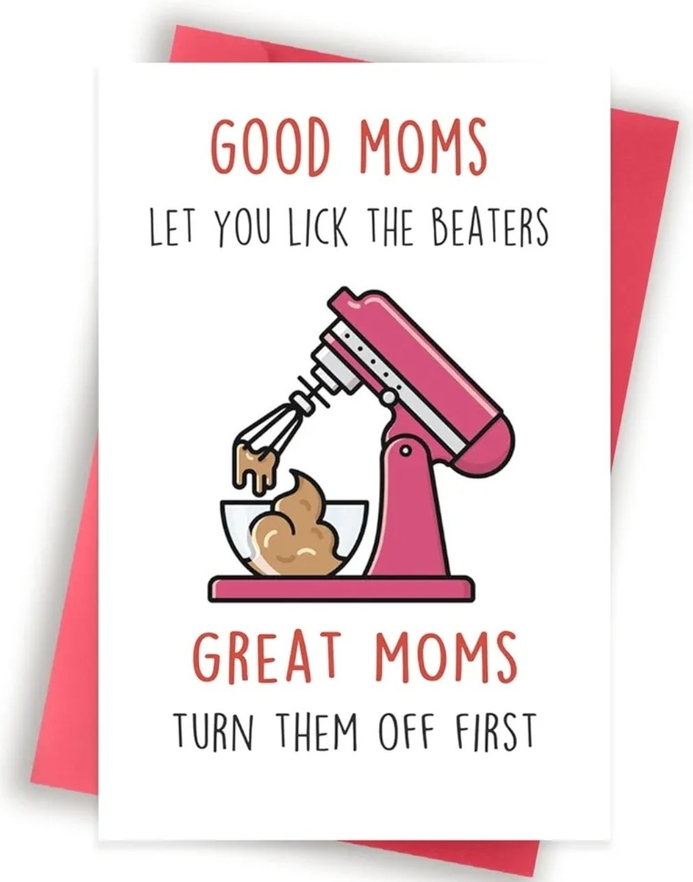 Funny Mother’s Day Card for Wife, First Birthday Card for Mom, Unique 144