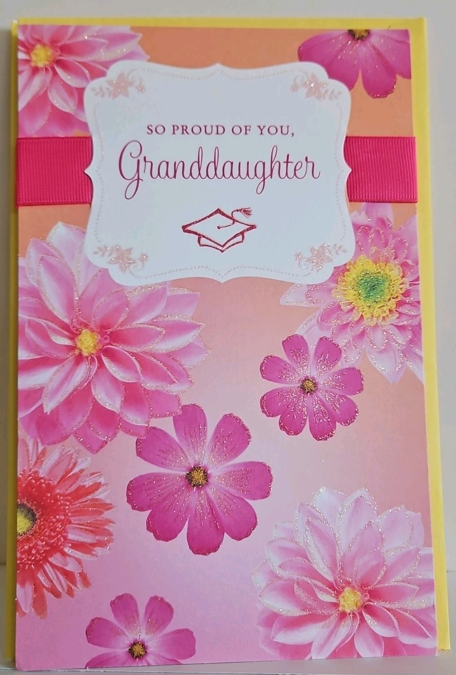 Beautiful Graduation Card For Your Granddaughter W/Flowers By:American Greetings