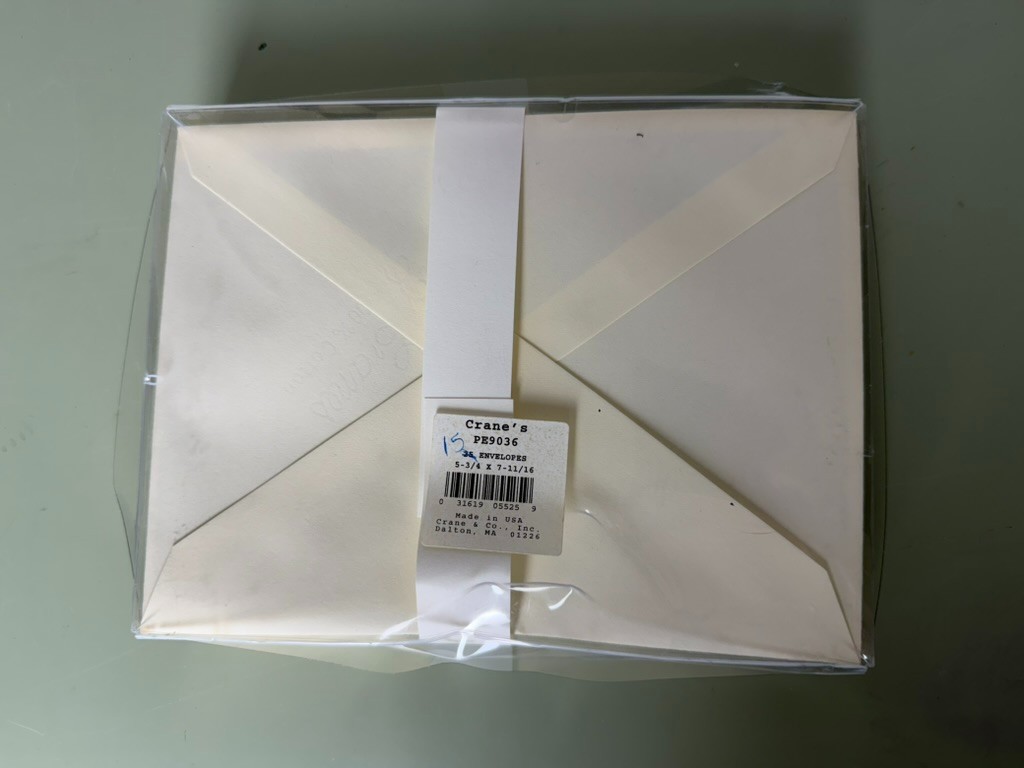 Crane’s Stationery Lot 90 Pc Gold Silver Lined Envelopes Cards USA New