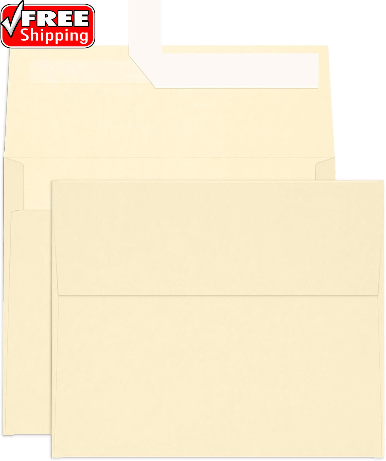 100 Pack A2 Ivory Envelopes, 4.375 X 5.75 Printable Invitation Envelopes 120 GS