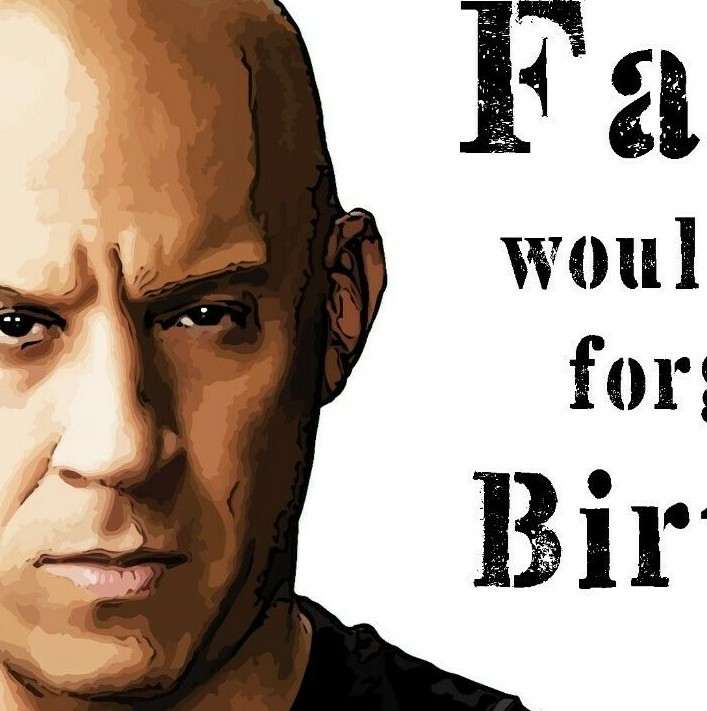 Dom Toretto Funny Fast and Furious Family Birthday Card KimWestARt