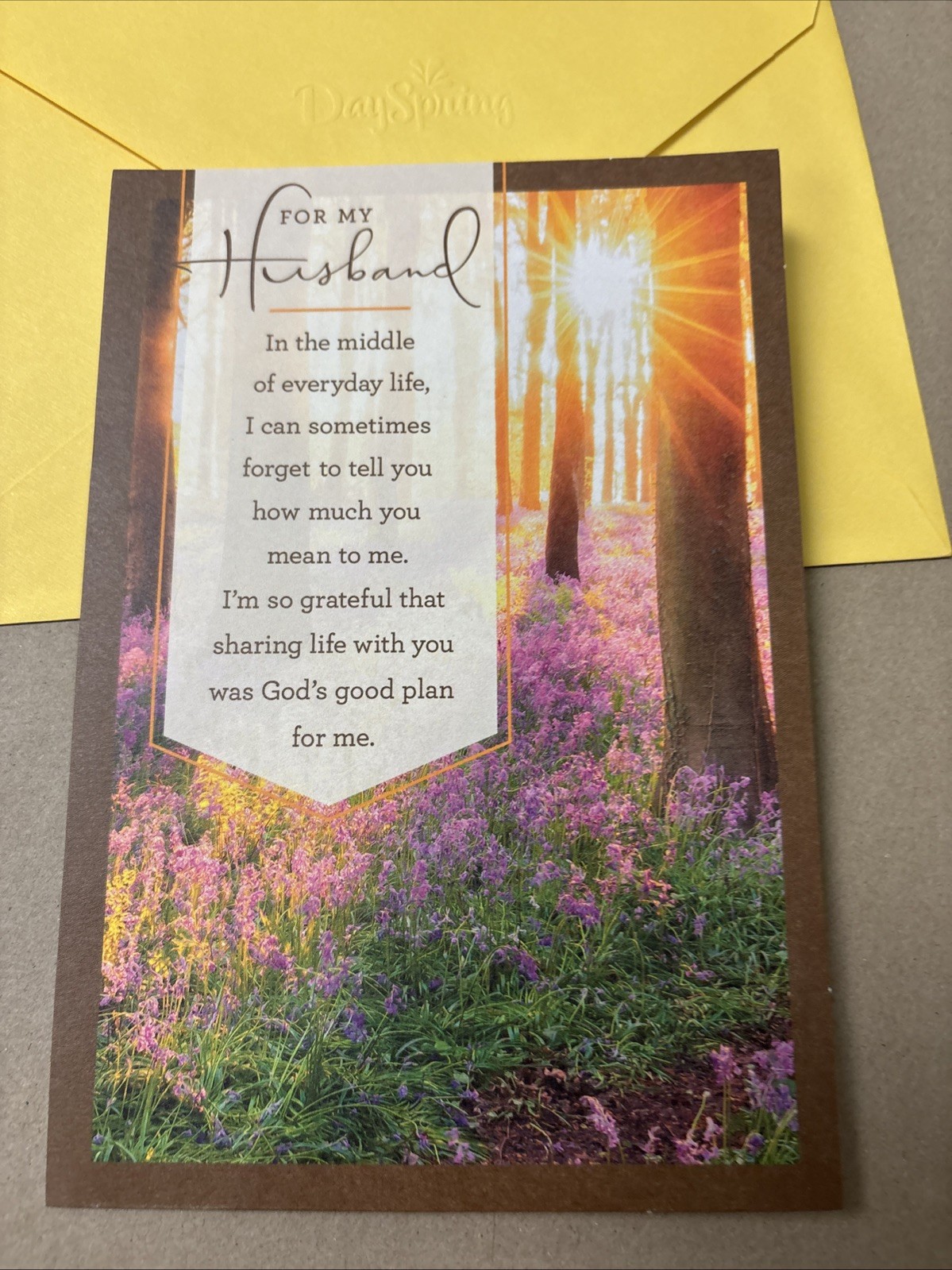 Easter For My Husband Blessing ❤️ 5”x7” Religious Greeting Card