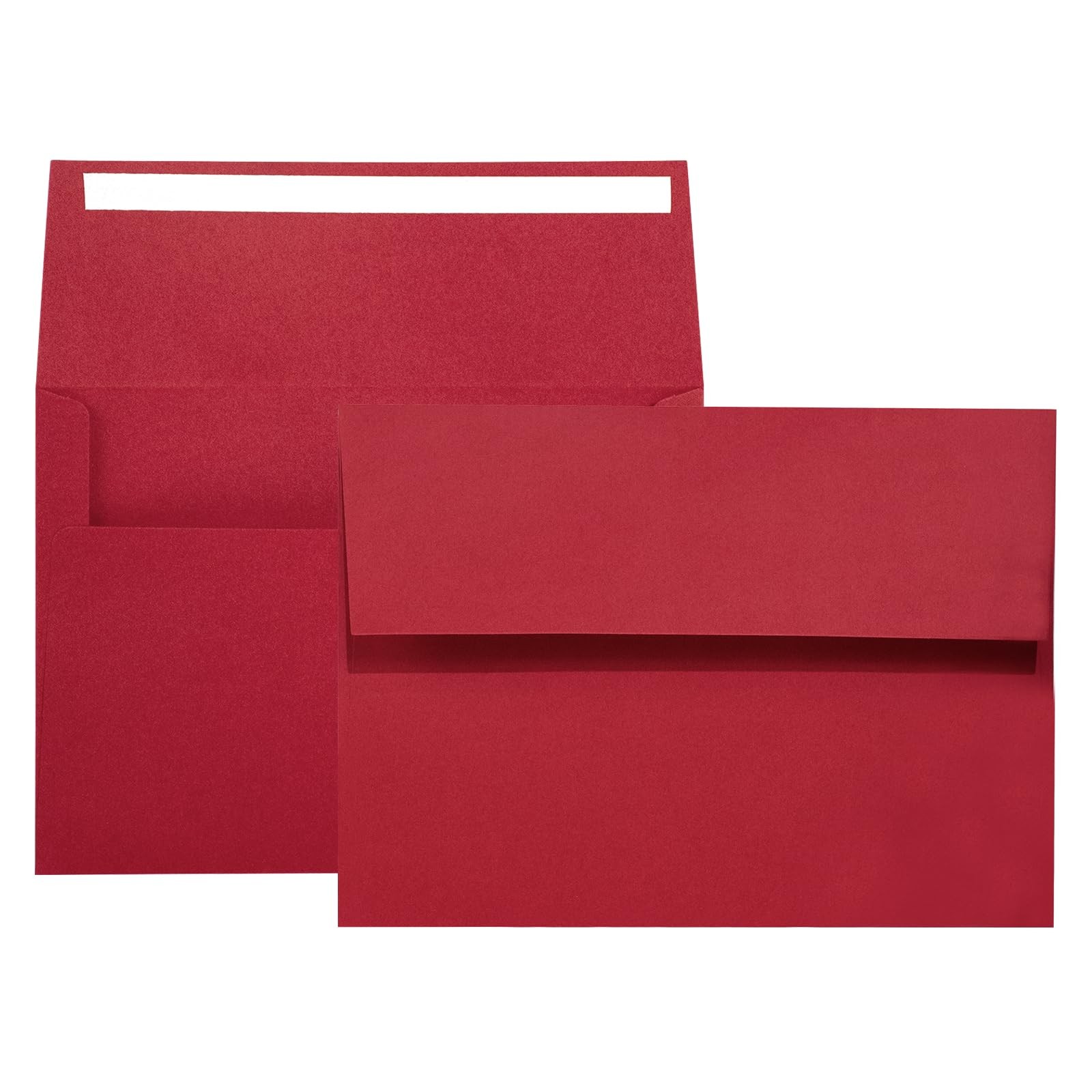 Red A7 Printable Envelopes 5×7 Inch Self Seal 50 PCS 5.25×7.25 Photo Card