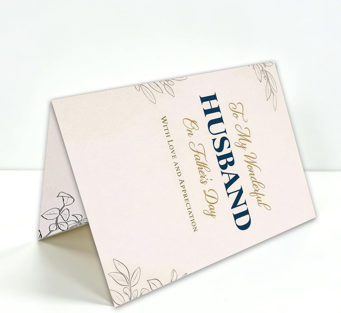 Fathers Day Card for Husband, Romantic Fathers Day Card from Wife, Fathers Day G