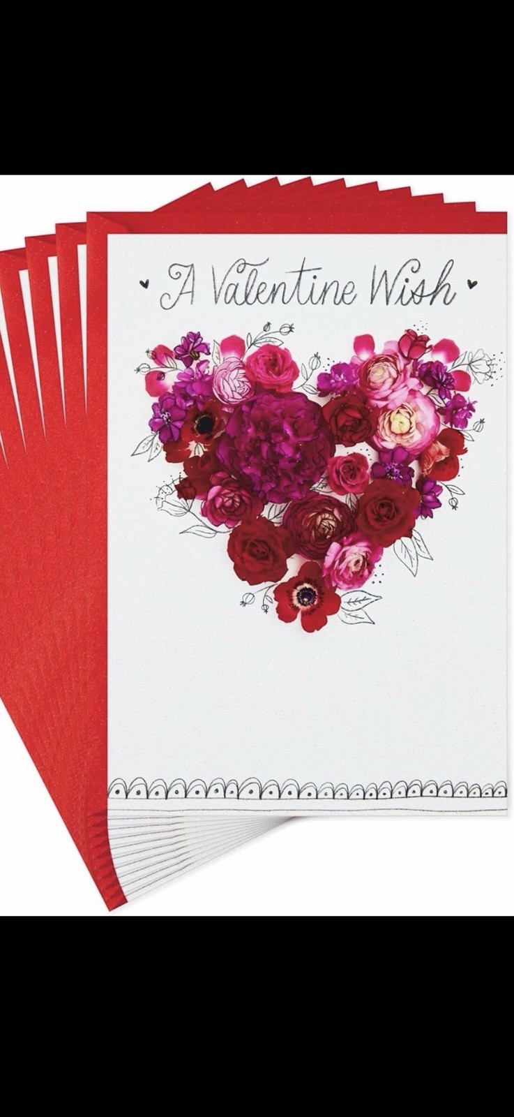 Hallmark Pack of Valentines Day Cards, Valentine Wish (10 Valentine’s Day Cards