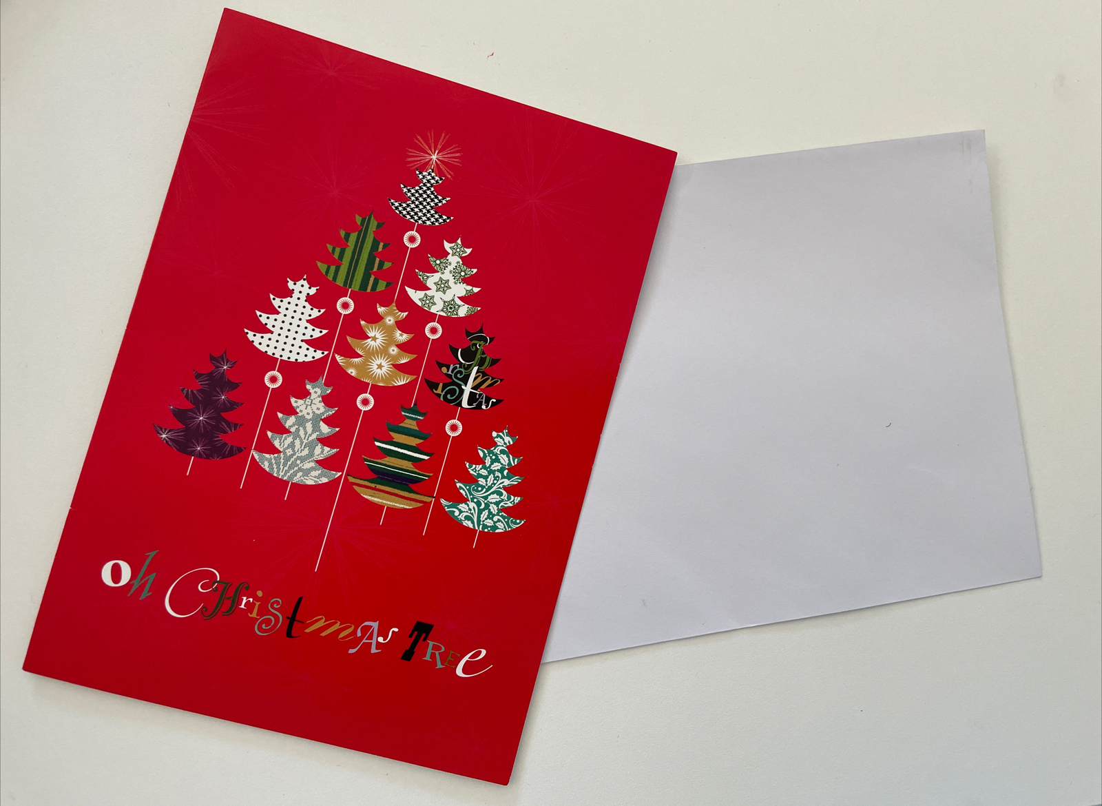 18 Oh Christmas Tree Christmas Cards w/Envelopes (Trees) New
