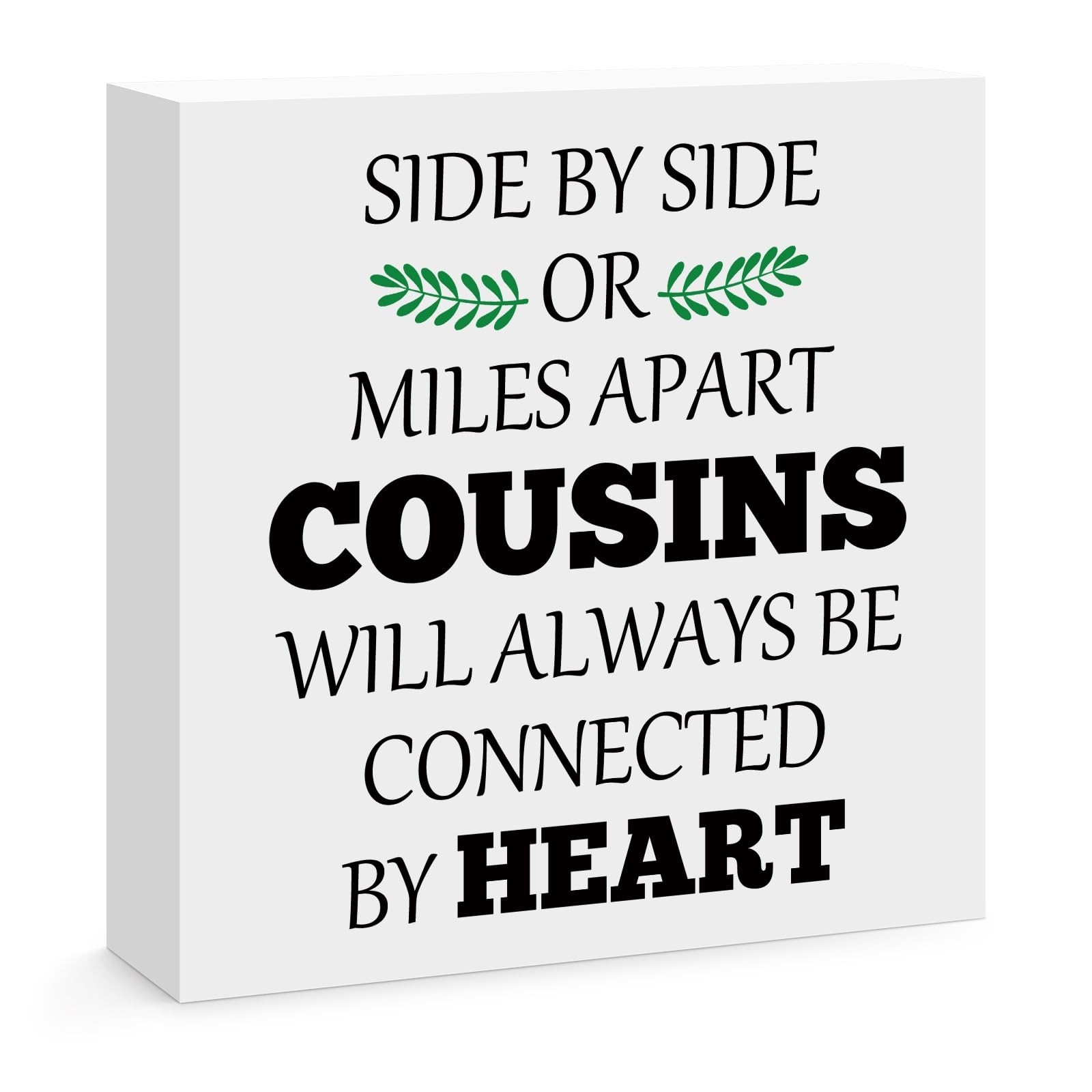 Cousin Gifts for Women Cousin Birthday Gifts Wooden Block Sign Home Office De…