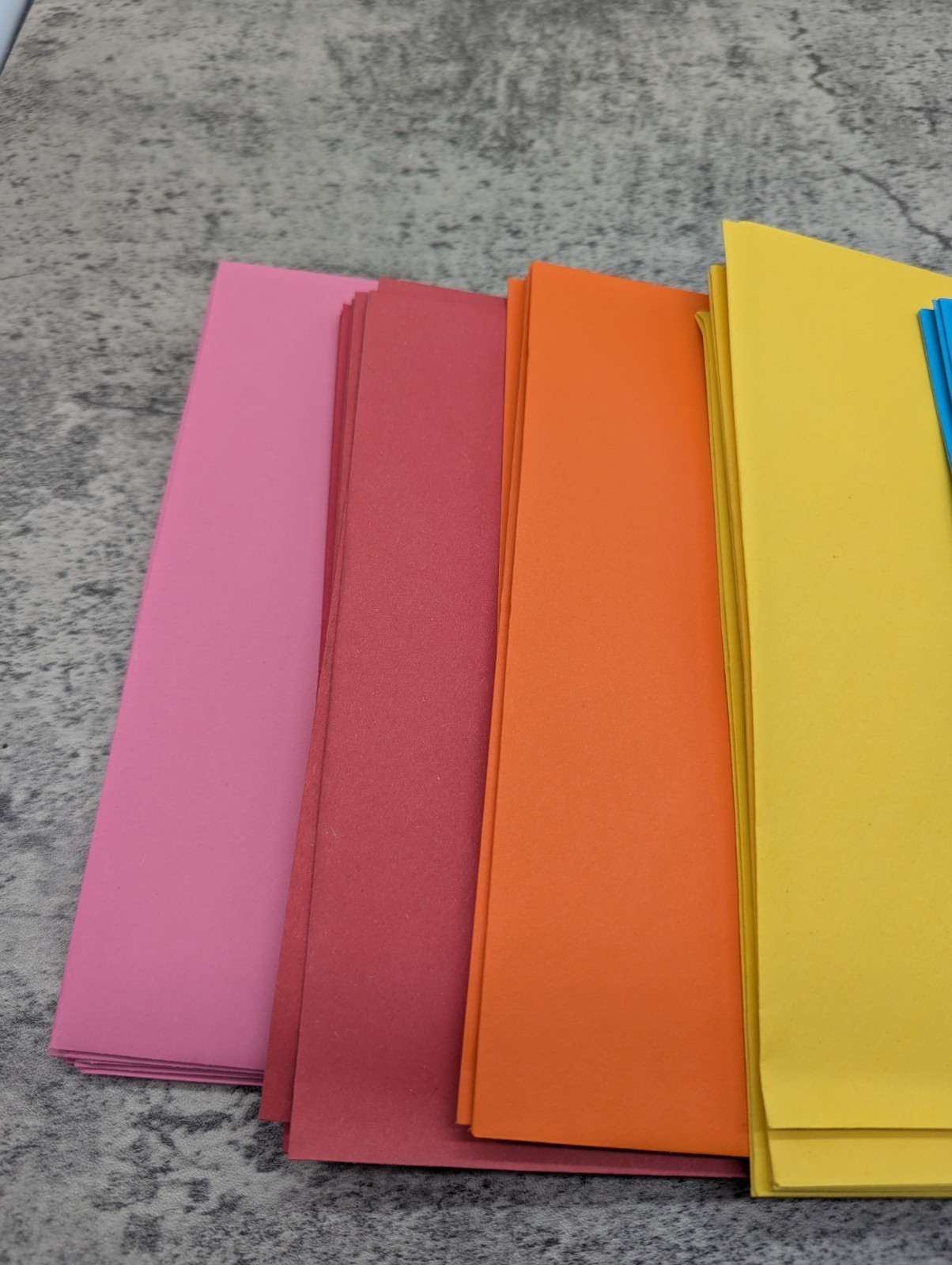 50 Multi Colored 5×7 Envelopes, Greeting Card Size