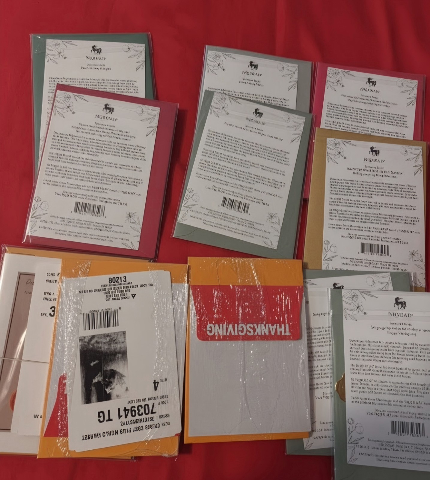 Lot of 25 Premium Holiday Cards NIQUEA.D & Avanti Christmas Thanksgiving NEW