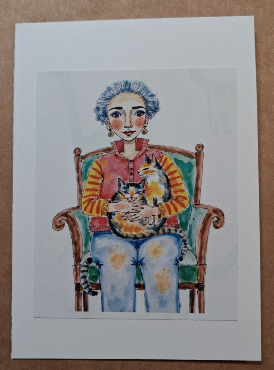 a funny cat card – any occasion ED#456