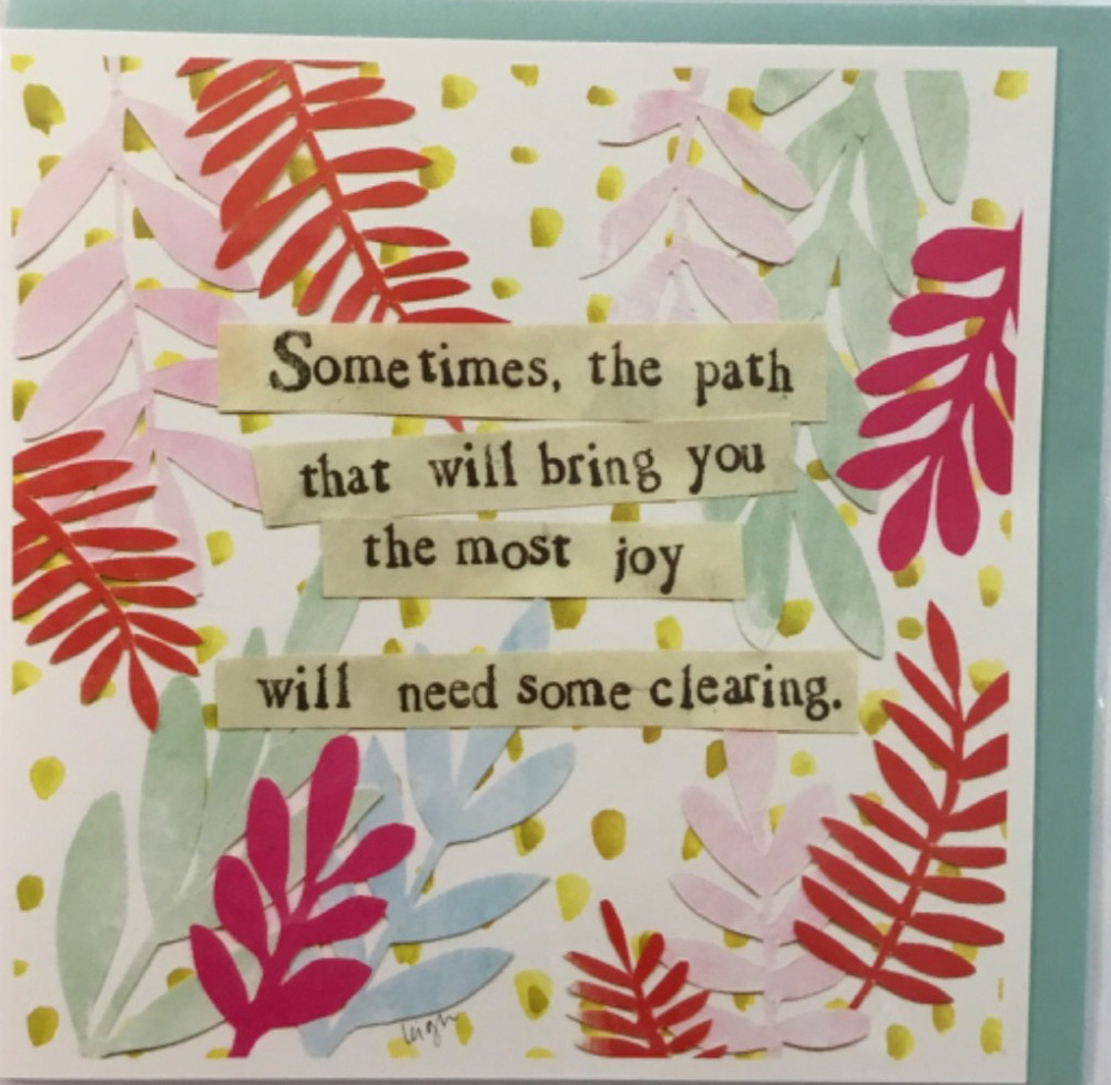 Curly Girl- Encouragement / Blank- The Path Needs Clearing