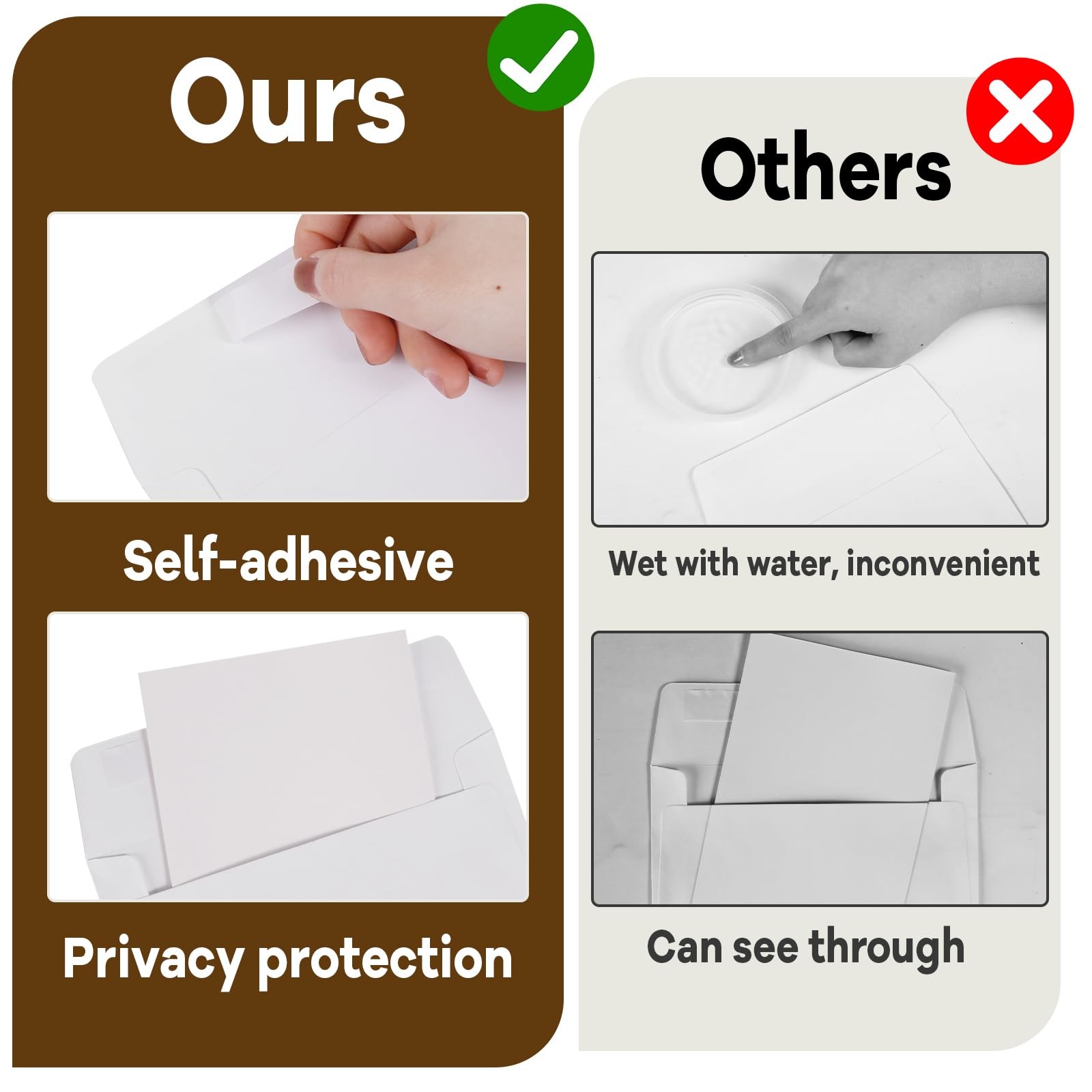 1000 Pcs A4 Envelopes with Self Adhesive 4.25×6.25 In White Invitation Envelo…