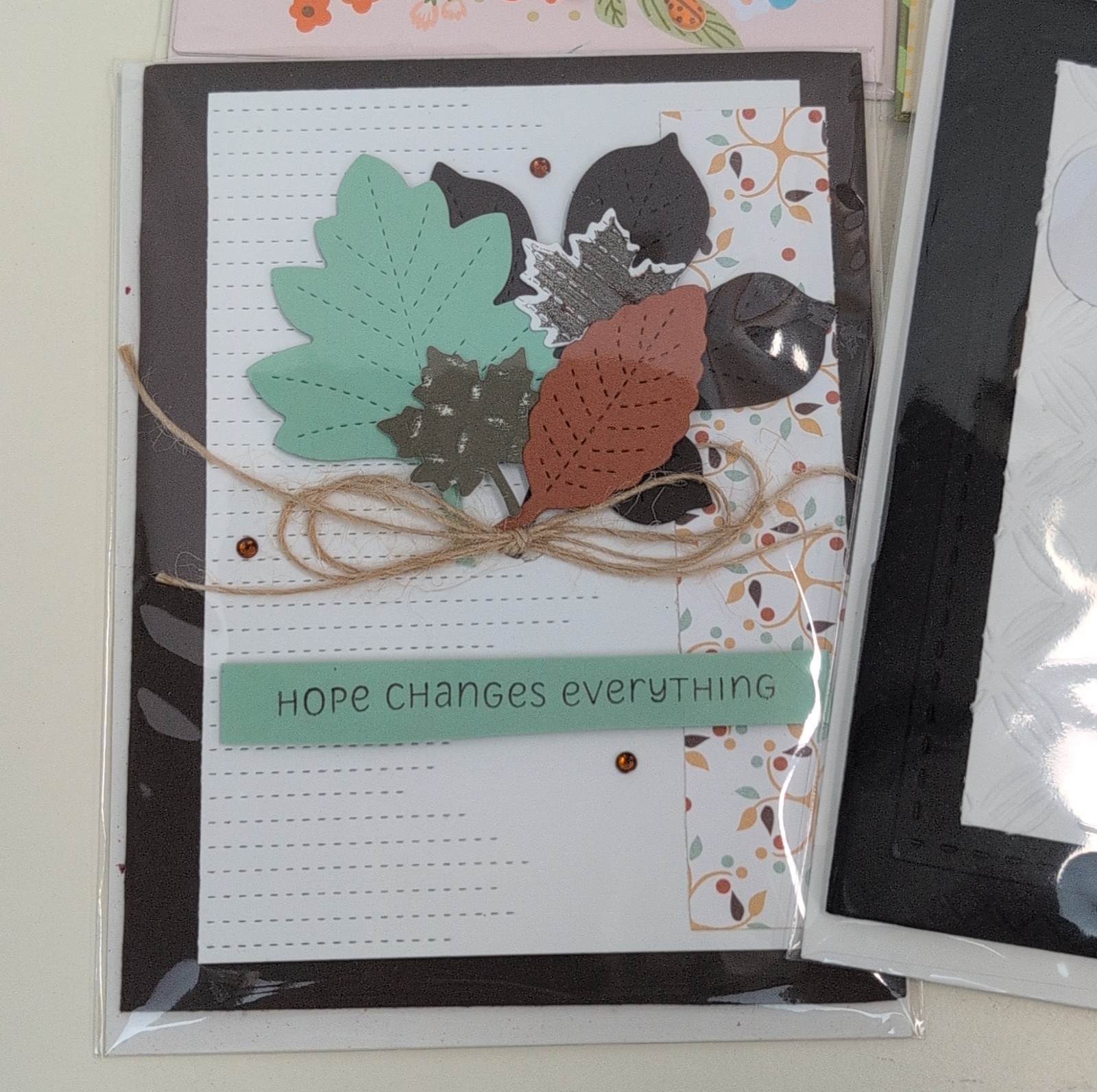 Lot of 5 Handmade Greeting Cards Sympathy Encouragement Floral Embellished