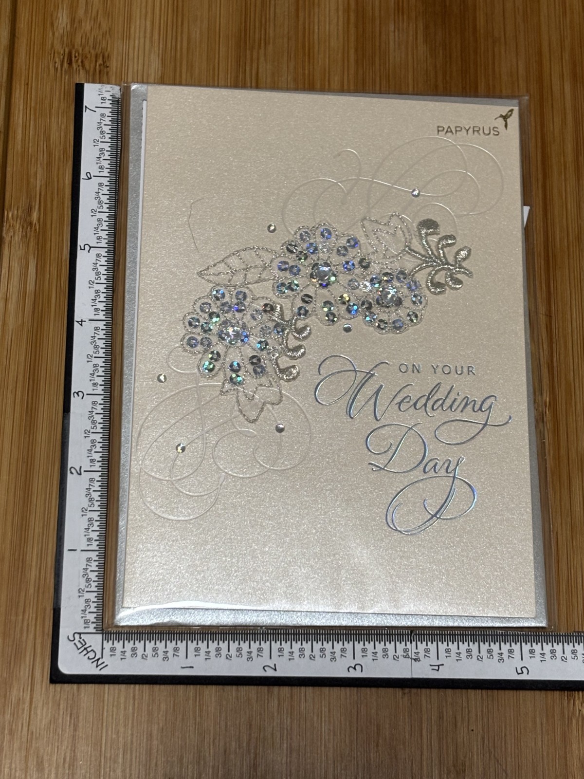 Papyrus Greeting Card On Your Wedding Day Formal Script ANY Couple Life of Love